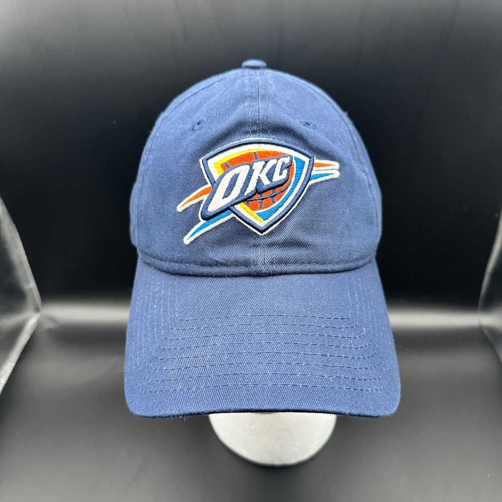 New Era Oklahoma City Thunder NBA Baseball Cap Navy Cotton Adjustable 9TWENTY